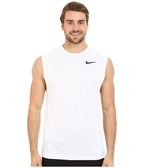 nike dryfit weiß muscleshirt|Mens Dri.